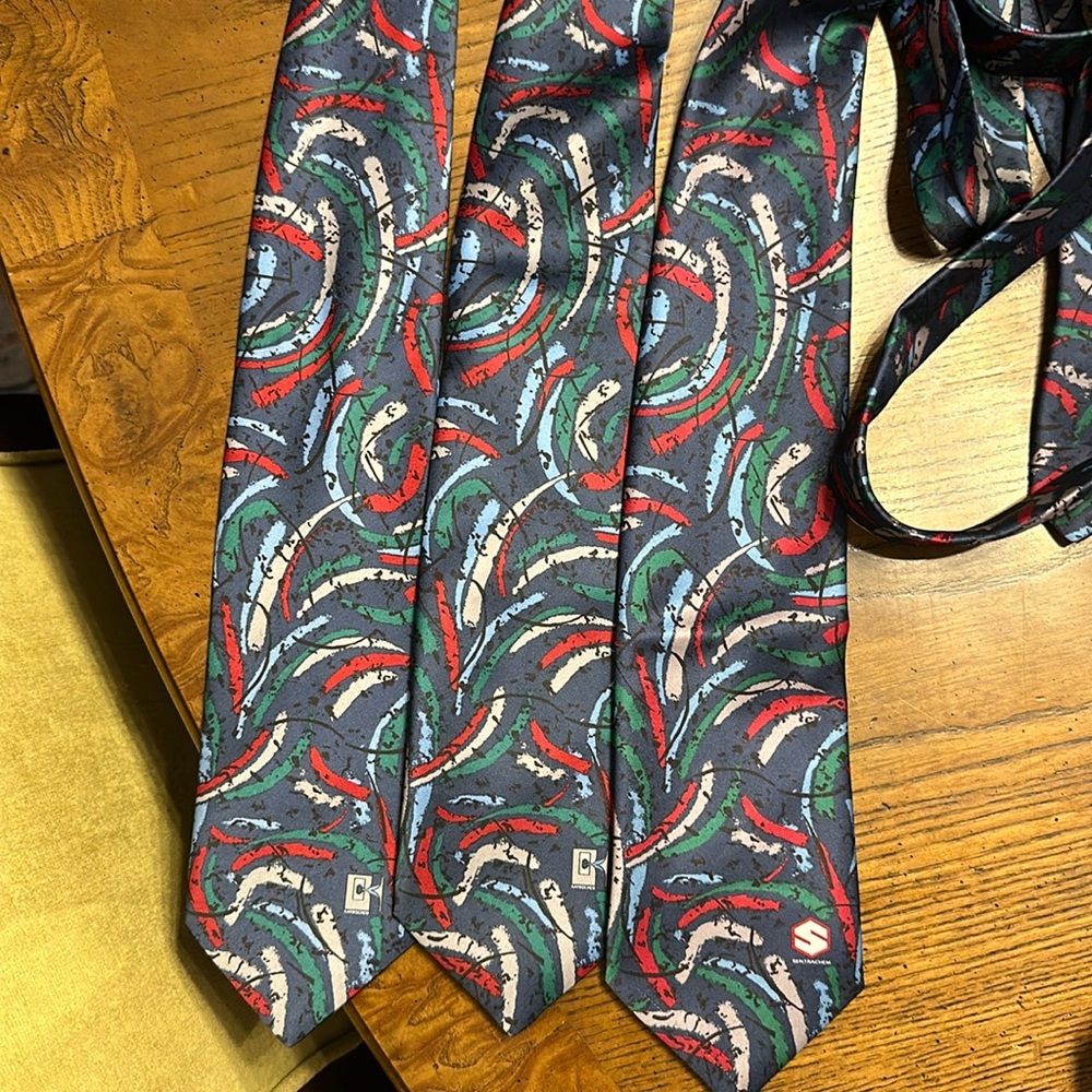 Set of 3 Silk Vintage Ties